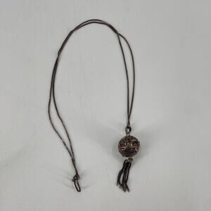 Silver 925 Ati id bell charm necklace